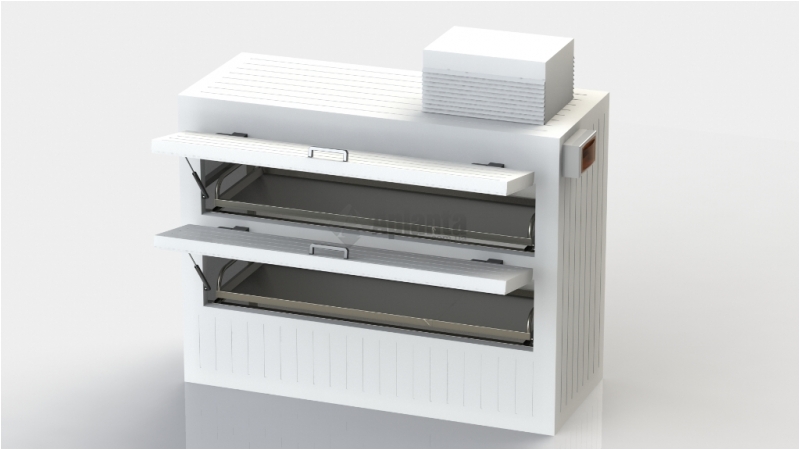 Камера холодильна для моргу бічна двомісна