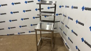 Стол производственный с дополнительными полками надстройками